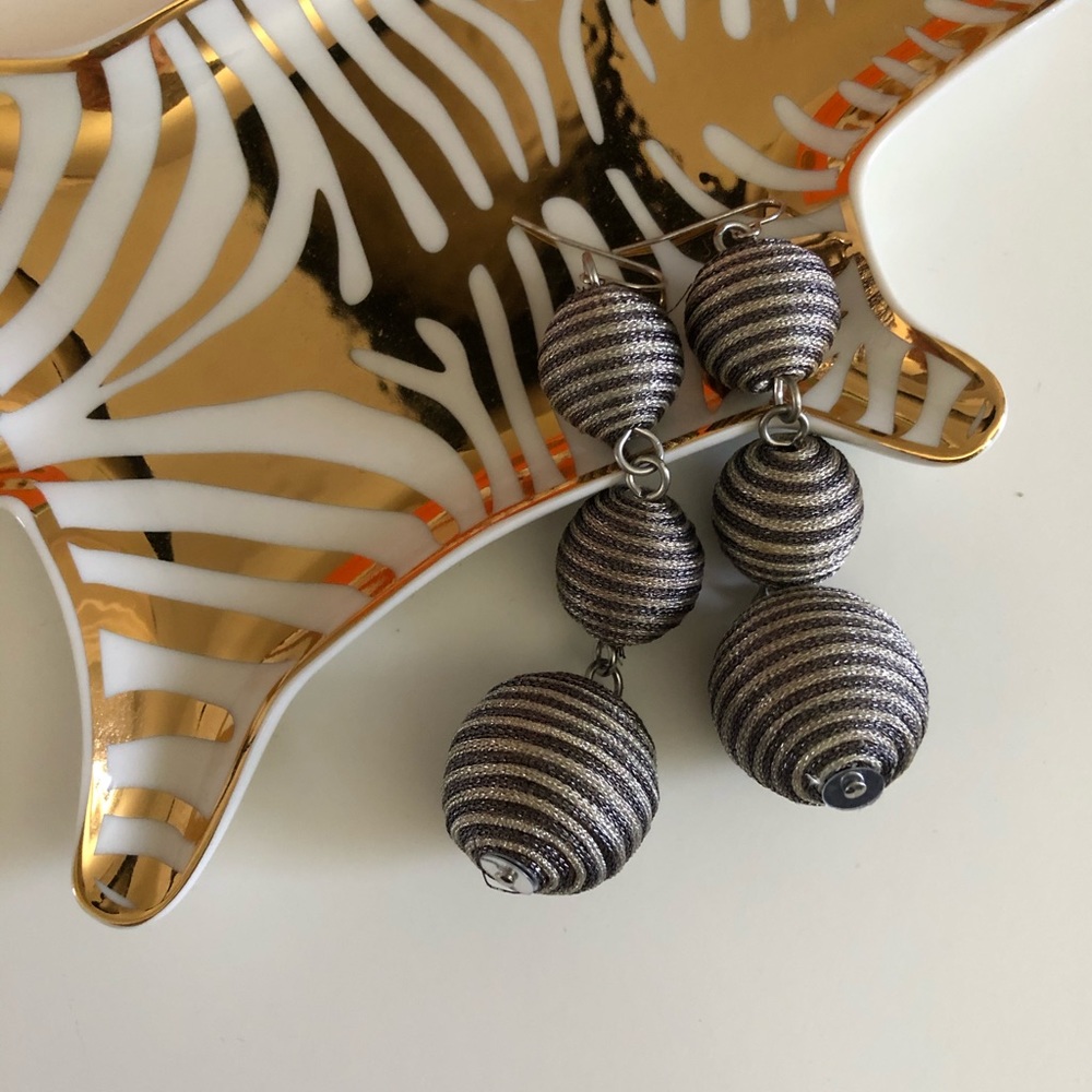 Baublebar metallic ball statement earrings